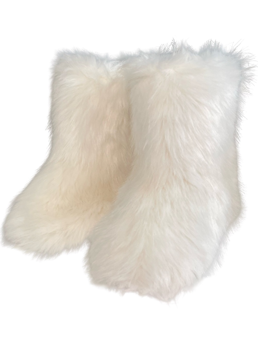 White Faux Fur Winter Boots | Cozy Y2K / UGG-Style